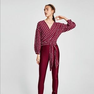 Zara - Polka Dot Blouse - Twice Used